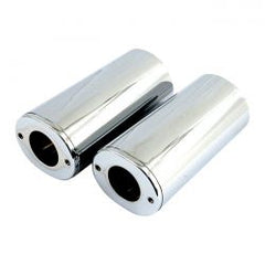 MCS Upper Fork Slider Covers, +4". Chrome