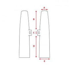 MCS Fork Shrouds For 39mm Forks. Chrome