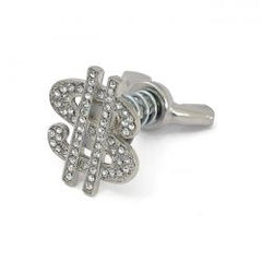 MCS License Plate Mount Kit Us Dollar. Chrome/Diamonds