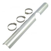 MCS Flt Header Heat Shield, Lower Right. Chrome