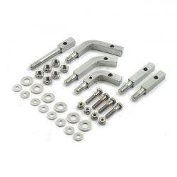 MCS Floorboard Mount Bracket Kit. Chrome