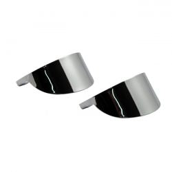MCS Smooth Turn Signal Visor Set. Chrome