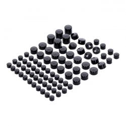 MCS Smoothtopps, Push-On Cover Set (83Pc). Black