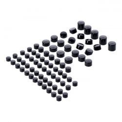 MCS Smoothtopps, Push-On Cover Set (76Pc). Black