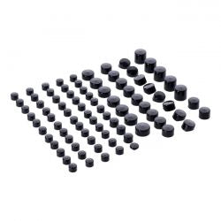 MCS Smoothtopps, Push-On Cover Set (86Pc). Black