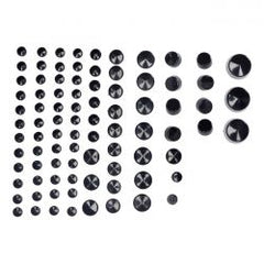 MCS Smoothtopps, Push-On Cover Set (81Pc). Black