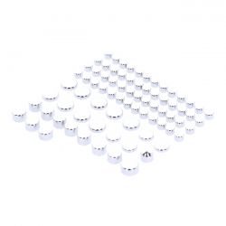 MCS Smoothtopps, Push-On Cover Set (77Pc). Chrome
