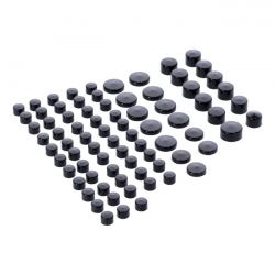 MCS Smoothtopps, Push-On Cover Set (77Pc). Black