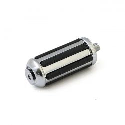 MCS Rail Shift/Brake Peg. Chrome With Rubber Inlays