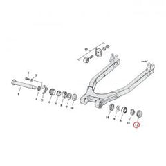 MCS Locknut, Swingarm Bearing. Left