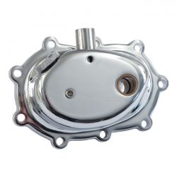 MCS Transmission End Cover. Kickstart. Chrome