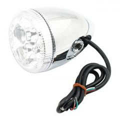MCS 3-1 Led Bullet Taillight / Turn Signal Combo. Chrome. Clear