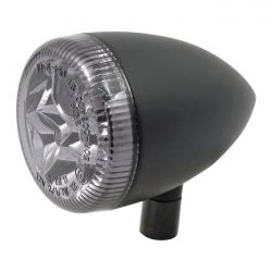 MCS 3-1 Led Bullet Taillight / Turn Signal Combo. Black. Smoke