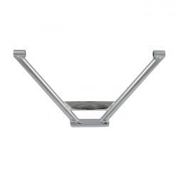 MCS Rigid Frame Passenger Foot Peg Bracket. Chrome