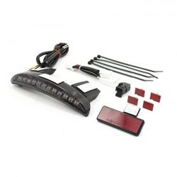 MCS Chopped Fender Edge Led Taillight. Smoke Lens