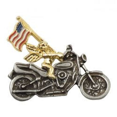 MCS Biker Pins Angel Flag Bike Pin