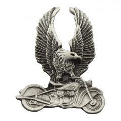 MCS Biker Pins Eagle On Bike Pin