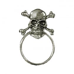 MCS Biker Pins Skull & Bones Sunglass Holder Pin