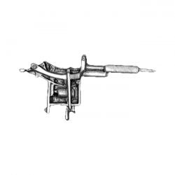 MCS Biker Pins Tattoo Machine Pin