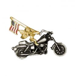 MCS 3D Angel With Us Flag Mc Pin