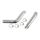 MCS Big Twin Plain Heat Shield Set Chrome