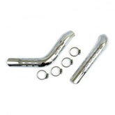 MCS Big Twin Perforated Heat Shield Set Chrome