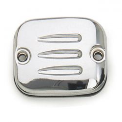 MCS Cover, H/B Master Cyl. Grooved. Chr.