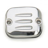 MCS Cover, H/B Master Cyl. Grooved. Chr.