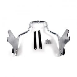 MCS Detachable Sissy Bar Side Plates. Chrome