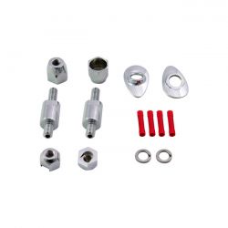 MCS Sissy Bar Turn Signal Relocation Kit For Softail. Chrome