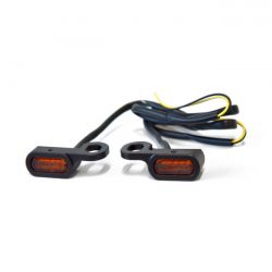 MCS Fastline, Below Bar Led Turn Signal Set. Black