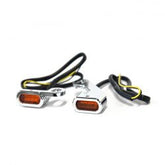 MCS Fastline, Below Bar Led Turn Signal Set. Chrome