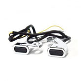 MCS Fastline, Below Bar Led Turn Signal Set. Chrome