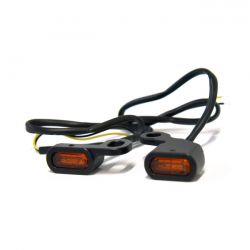 MCS Fastline, Below Bar Led Turn Signal Set. Black