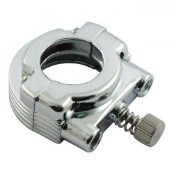 MCS Throttle Clamp Set, Dual Cable. Chrome