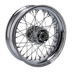 MCS 5.00 X 16 Rear Wheel 40 Spokes Chrome