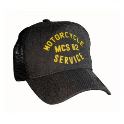 MCS Service Trucker Cap Black Denim