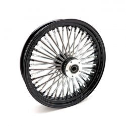 MCS Radial 48 Fat Spoke Front Wheel 3.50 X 18 Df Black