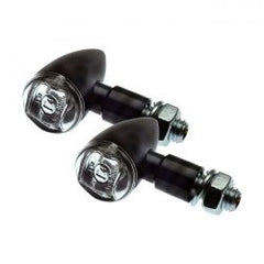 MCS Pb2 Led Turn Signals Black, Clear Lens