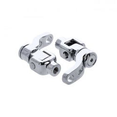 MCS M8 Softail Passenger Footpeg Mount Kit, 360° Adj. Chrome
