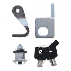 MCS Saddlebag Lock And Key Kit. Chrome