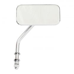 MCS Small Rectangular Mirror. Short Stem, Chrome