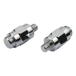 MCS FX, Dyna Front Turn Signal Relocation Kit. Chrome