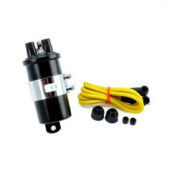 MCS Round Custom Ignition Coil Kit, 6V. Black