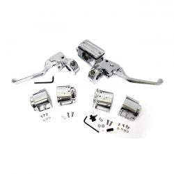 MCS Chrome H.Bar Control Kit, 5/8" Bore