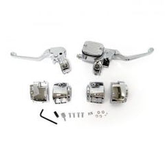 MCS Handlebar Control Kit Chrome 11/16" Bore
