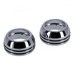 MCS 2-Piece Chrome Fork Boot Covers