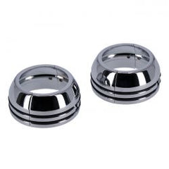 MCS 2-Piece Chrome Fork Boot Covers