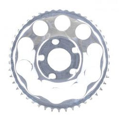 MCS Rear Sprocket, Chrome. 46T