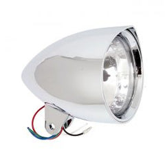 MCS Smoothie 5-3/4" Headlamp With Peak Visor. Chrome